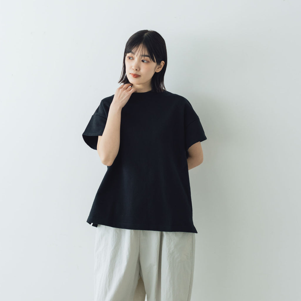 comm. arch. エアースピンド コットン モック ショートスリーブTシャツ
