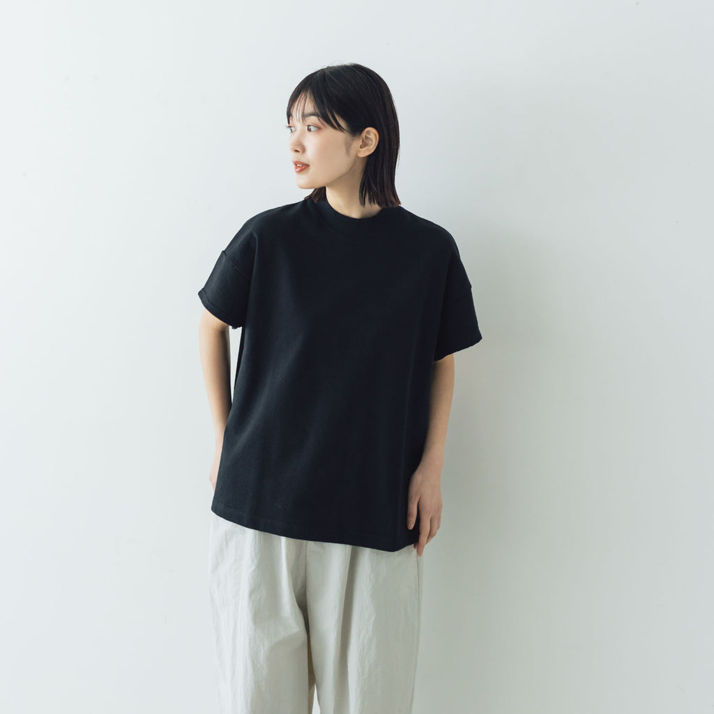 comm. arch. エアースピンド コットン モック ショートスリーブTシャツ