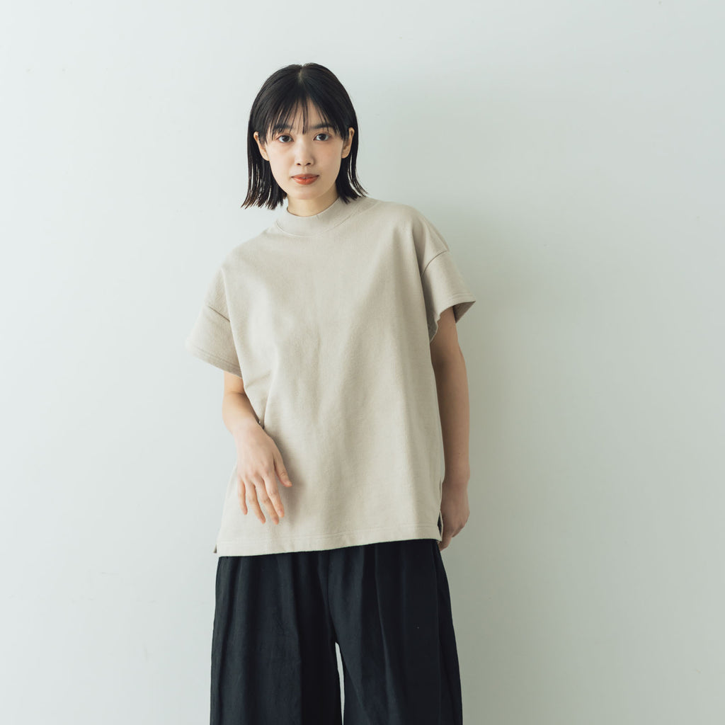 comm. arch. エアースピンド コットン モック ショートスリーブTシャツ
