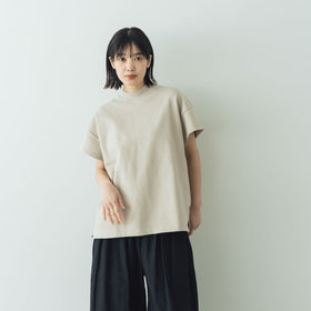comm. arch. エアースピンド コットン モック ショートスリーブTシャツ
