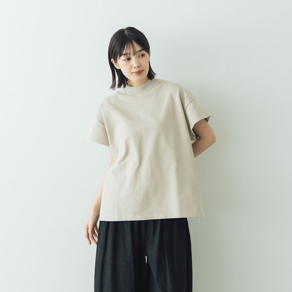 comm. arch. エアースピンド コットン モック ショートスリーブTシャツ