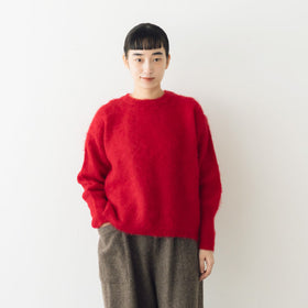 comm. arch. ハンドフレームド モヘア プルオーバー