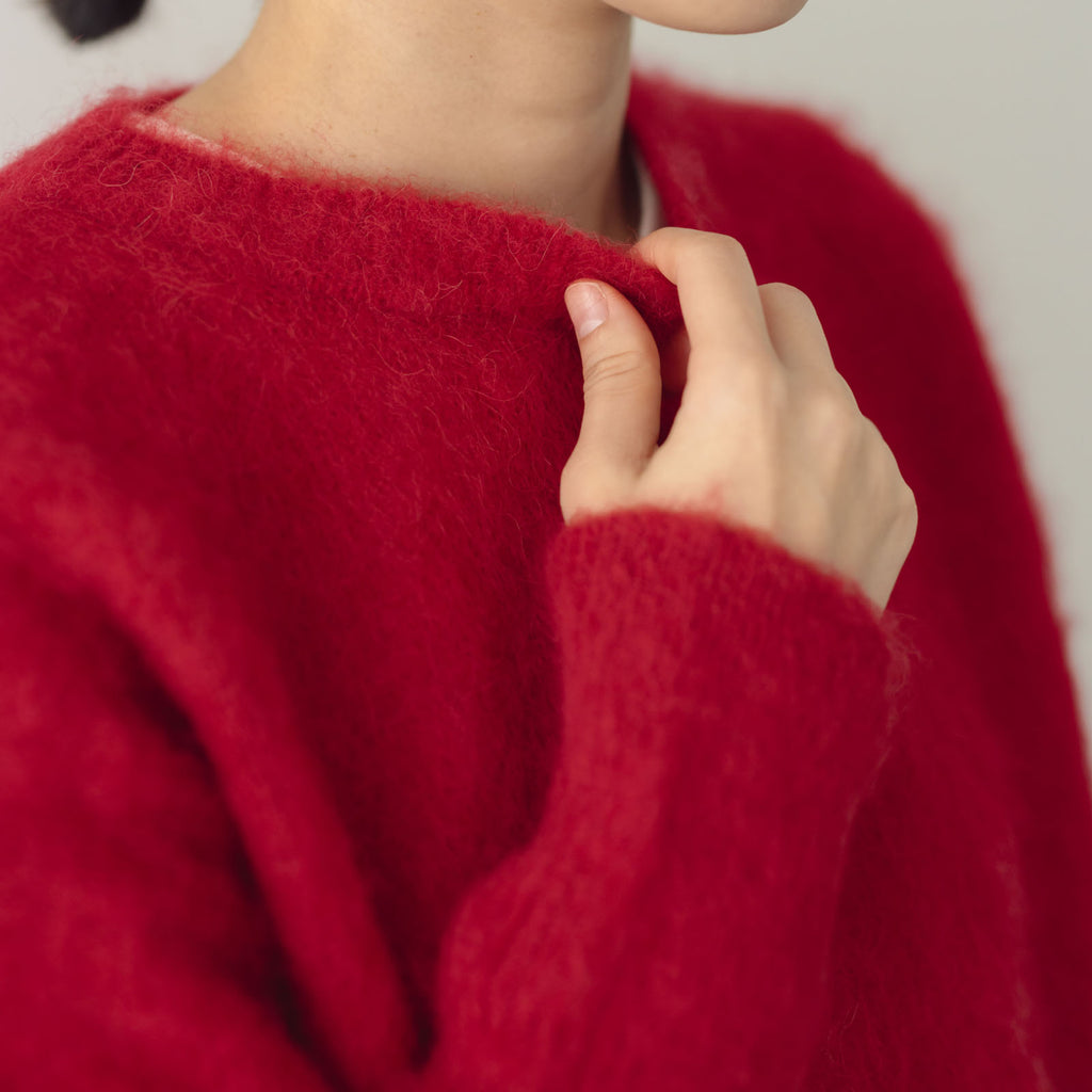 comm. arch. ハンドフレームド モヘア プルオーバー