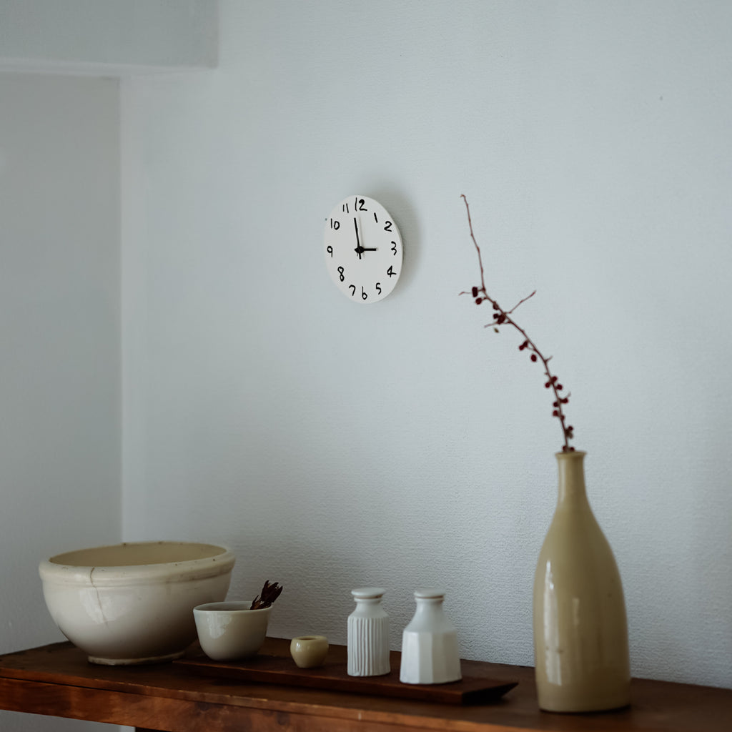《お一人さま2点限り》' About ' wall clock Yuki MIKAMI × 岩㟢紙器