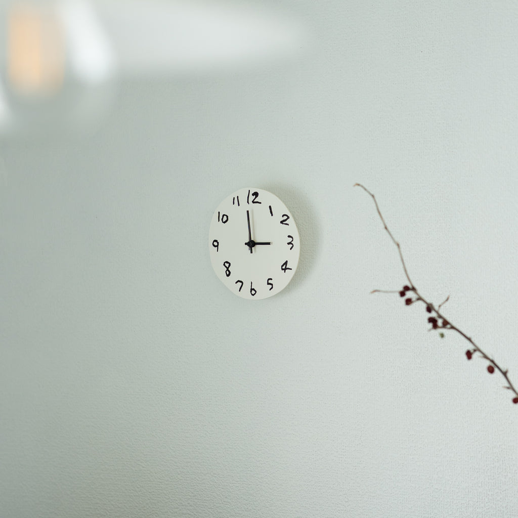 《お一人さま2点限り》' About ' wall clock Yuki MIKAMI × 岩㟢紙器