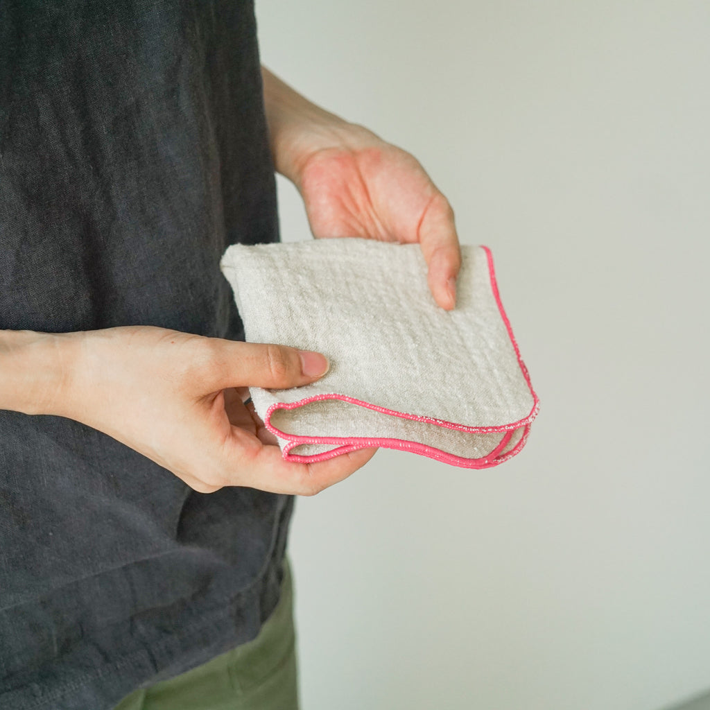 atelier Une place シルクリネンハンカチ M