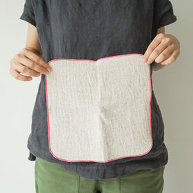 atelier Une place シルクリネンハンカチ M