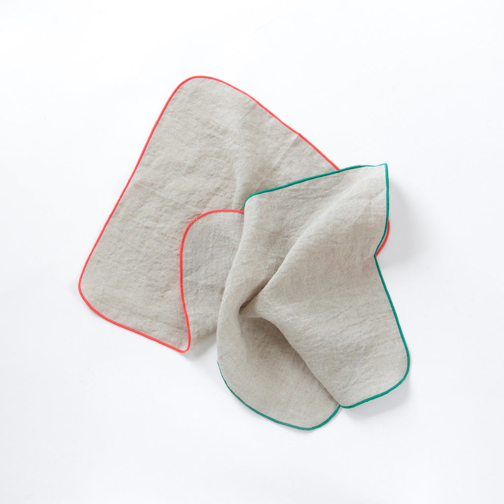 atelier Une place 60リネンハンカチ(ナチュラル)