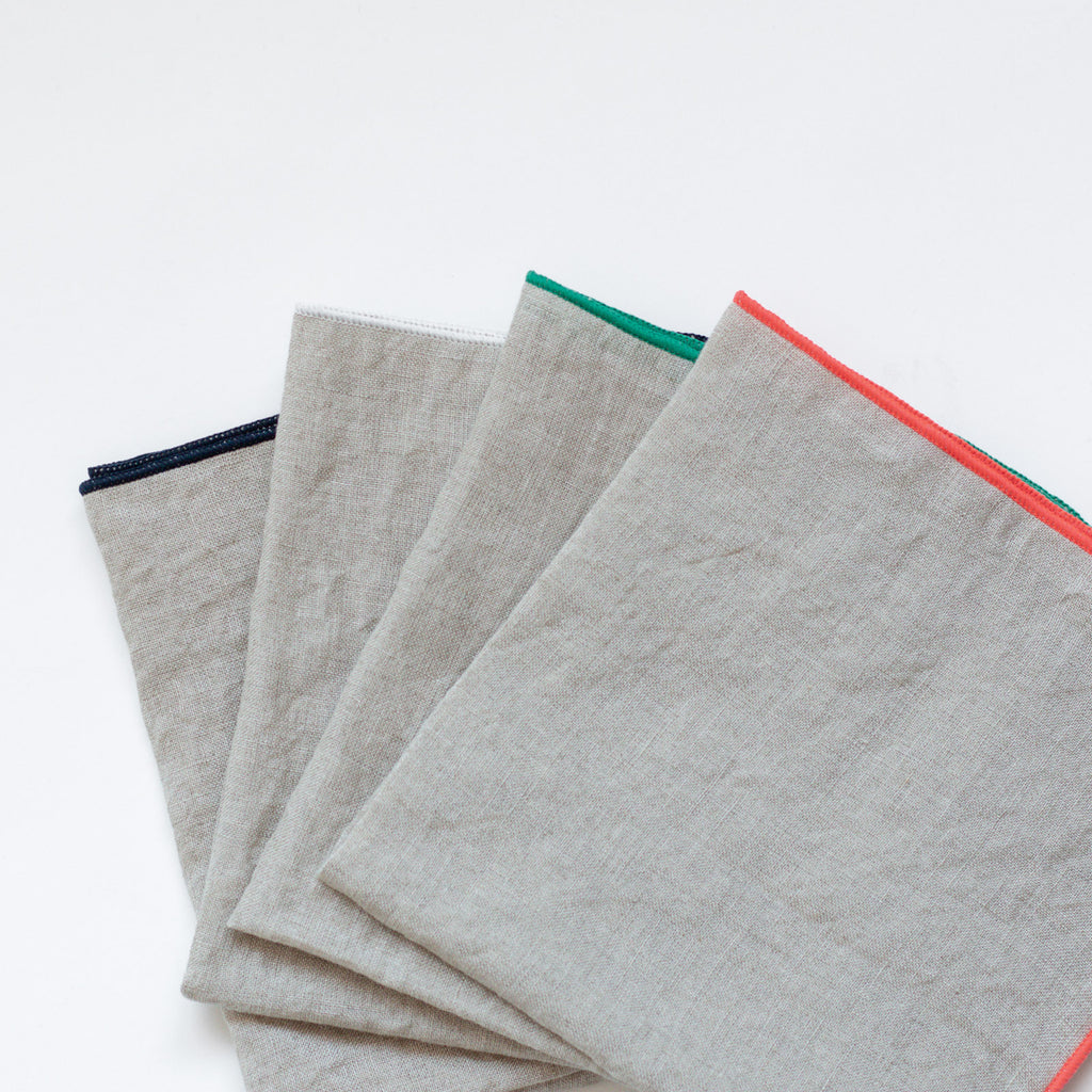 atelier Une place 60リネンハンカチ(ナチュラル)