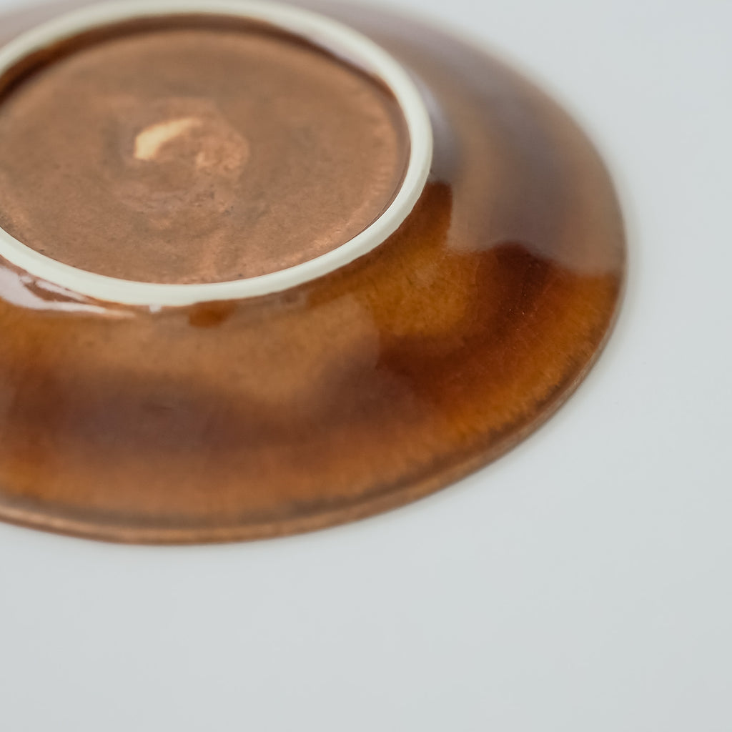 郡司製陶所 型打ち4寸皿 とり