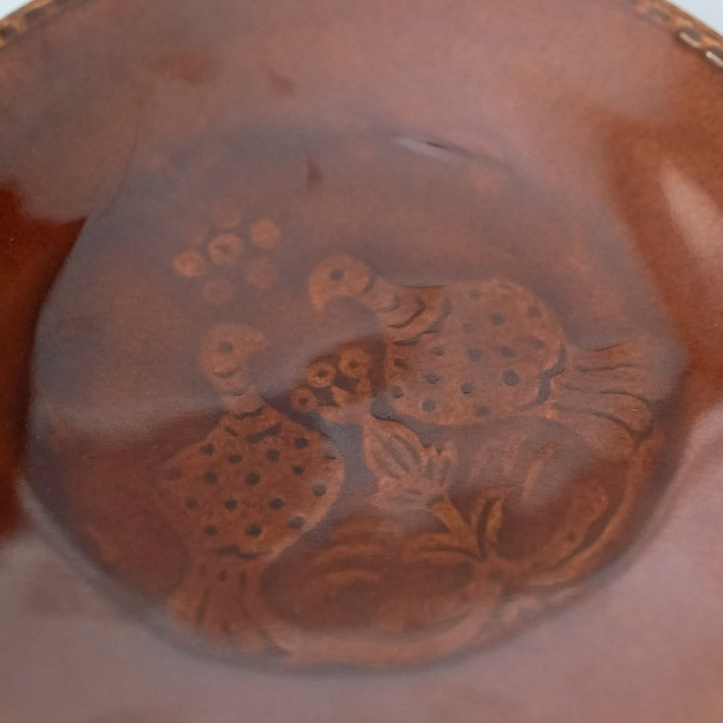 郡司製陶所 型打ち6寸皿 とり