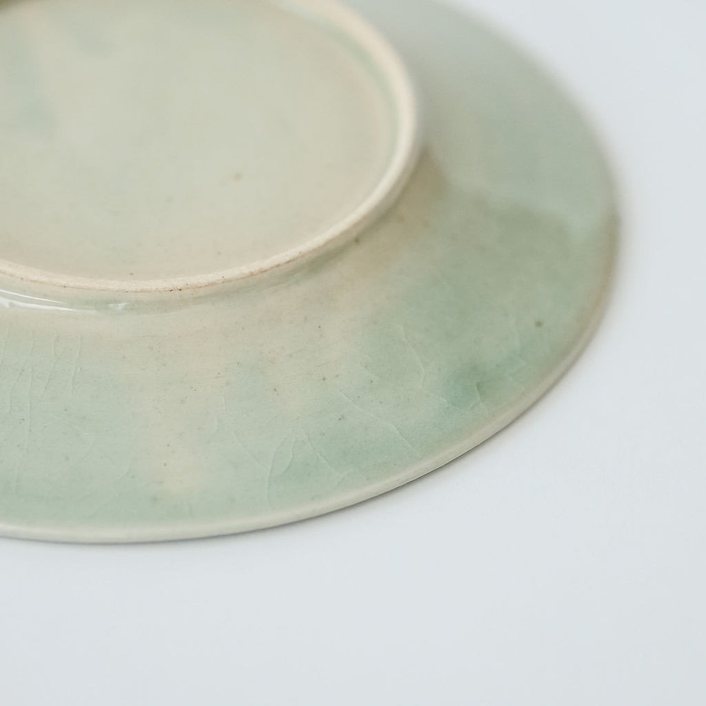 郡司製陶所 型打ち6寸皿 とり