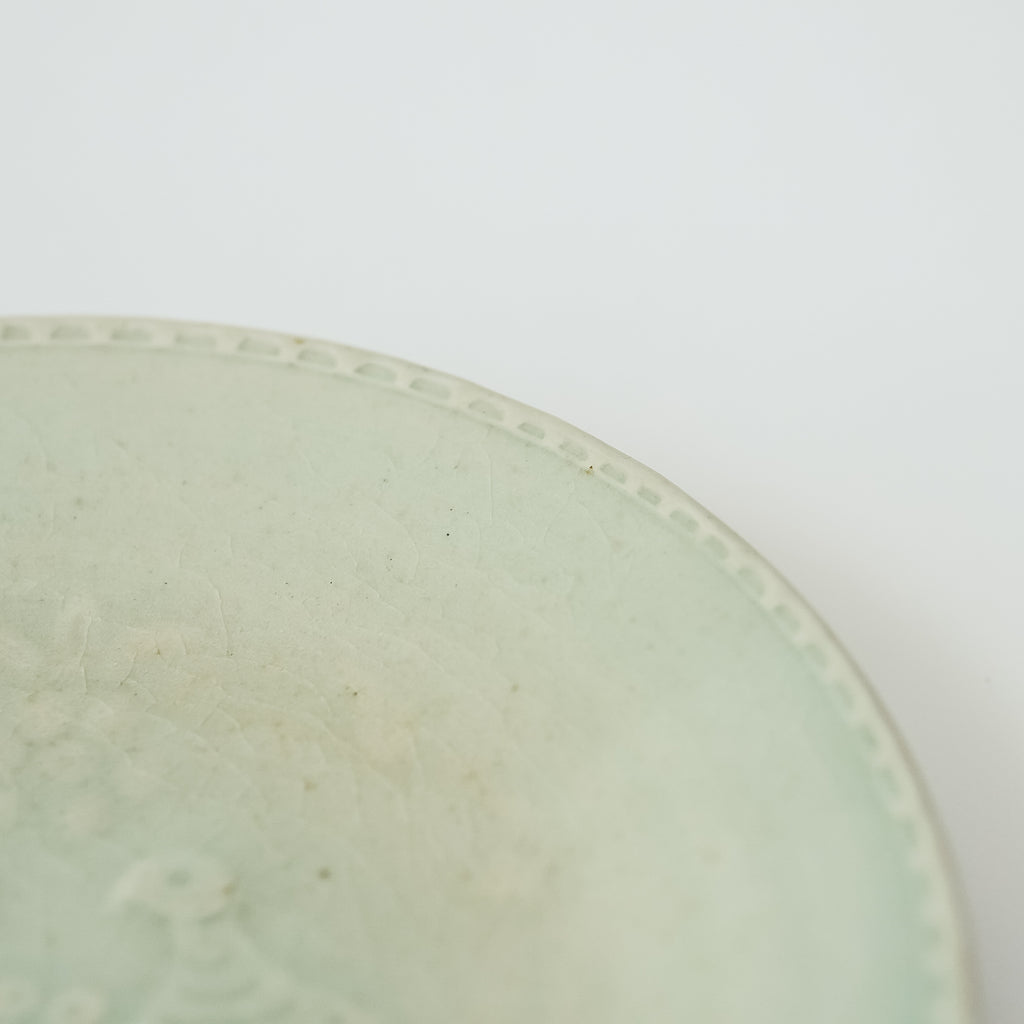 郡司製陶所 型打ち6寸皿 とり