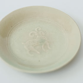 郡司製陶所 型打ち4寸皿 ひつじ