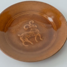 郡司製陶所 型打ち4寸皿 ひつじ