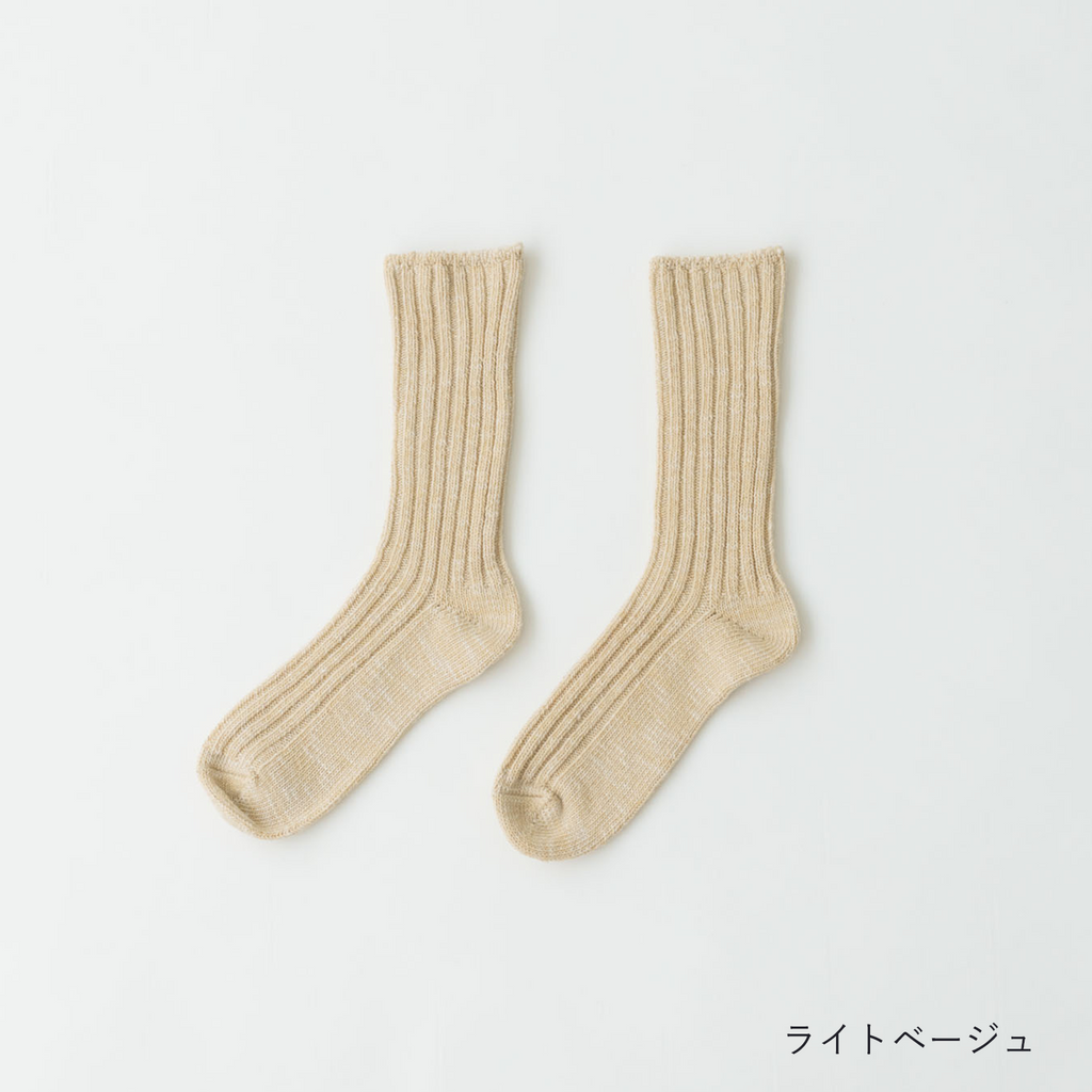 くらすこと 365日のコットンシルクソックス