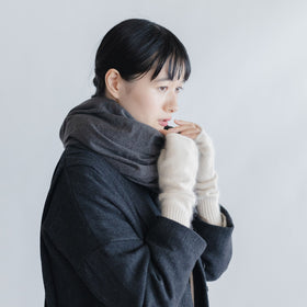 くらすこと アンゴラウールのアームウォーマー