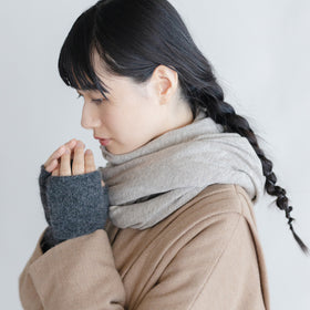 くらすこと アンゴラウールのアームウォーマー