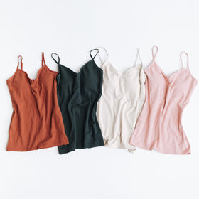 くらすこと オーガニックコットン 寄りそいブラキャミソール