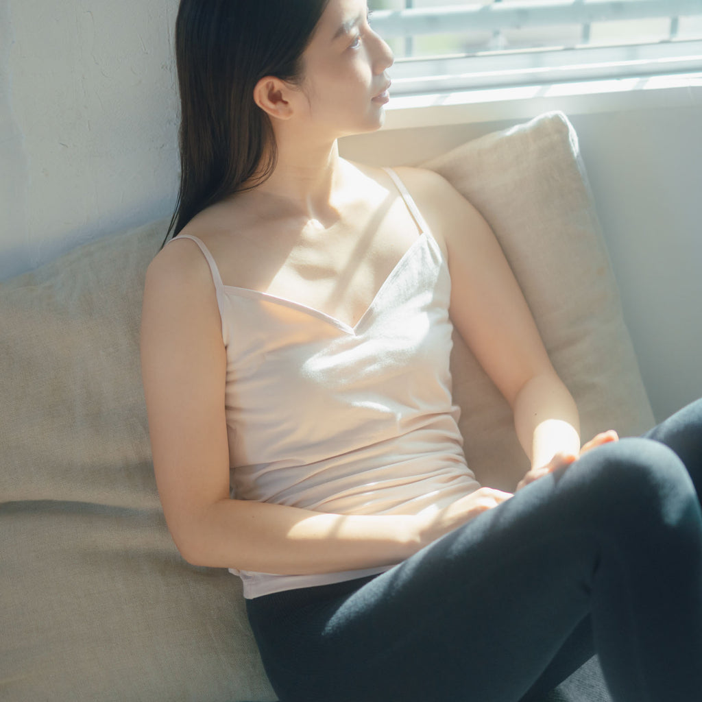 くらすこと オーガニックコットン 寄りそいブラキャミソール