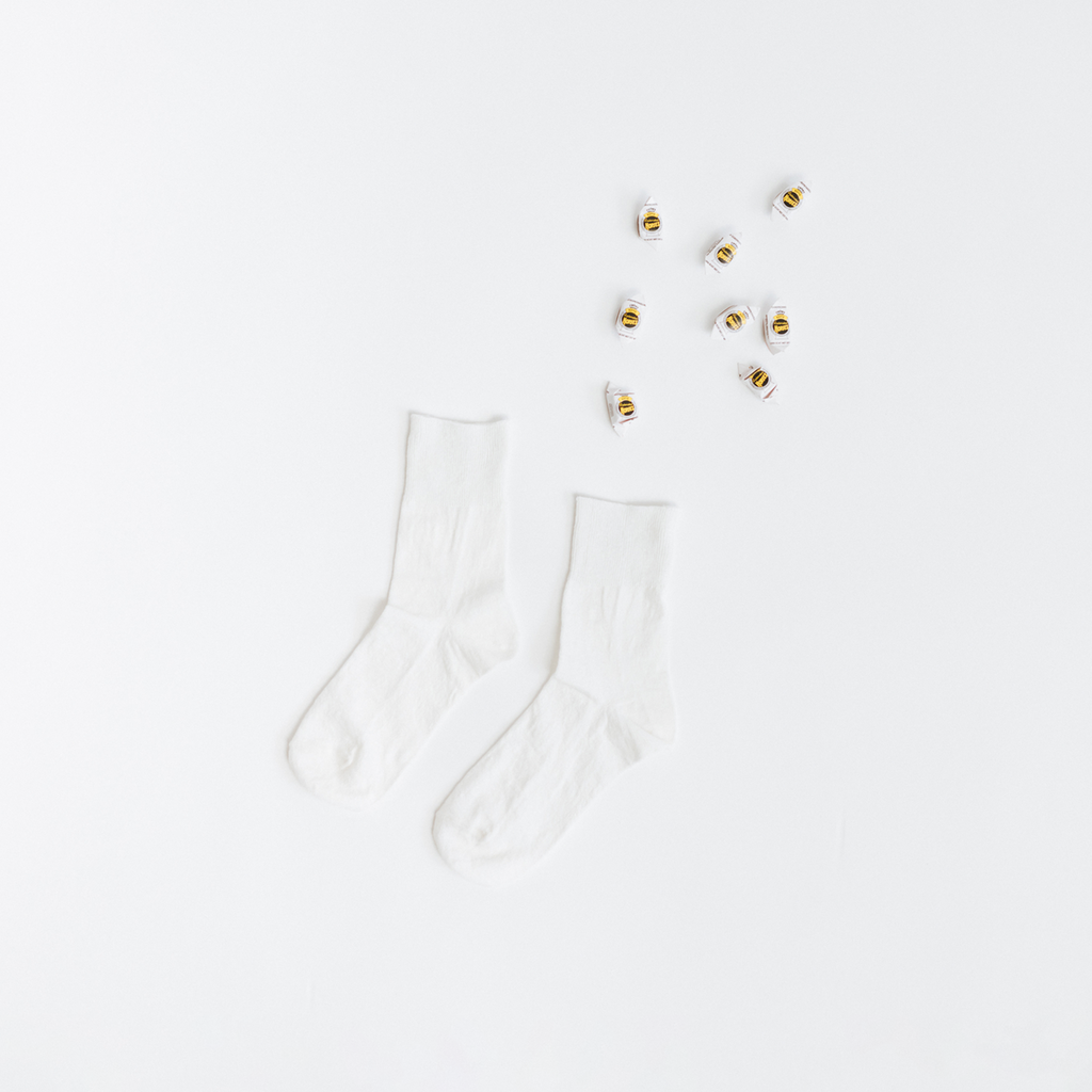 くらすこと さらっとなめらかリネンソックス