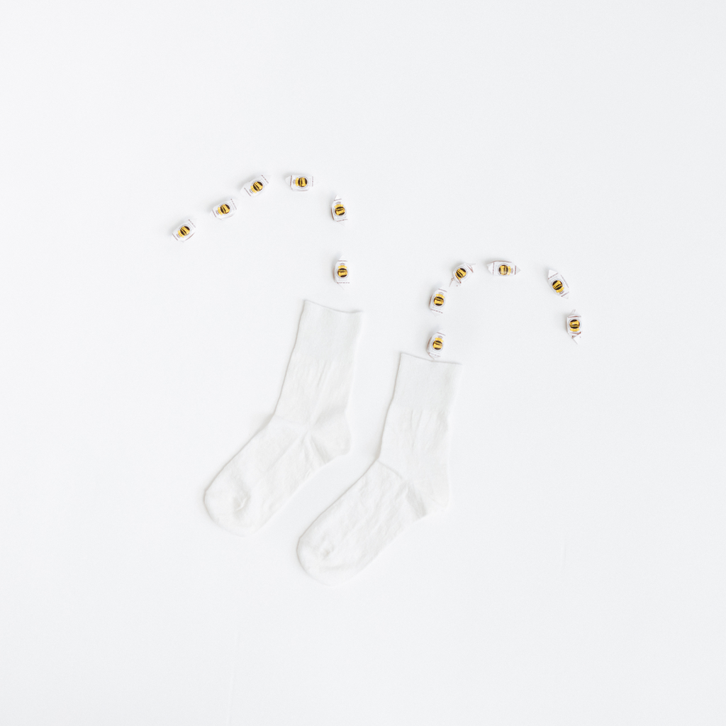 くらすこと さらっとなめらかリネンソックス