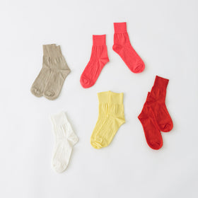 くらすこと さらっとなめらかリネンソックス