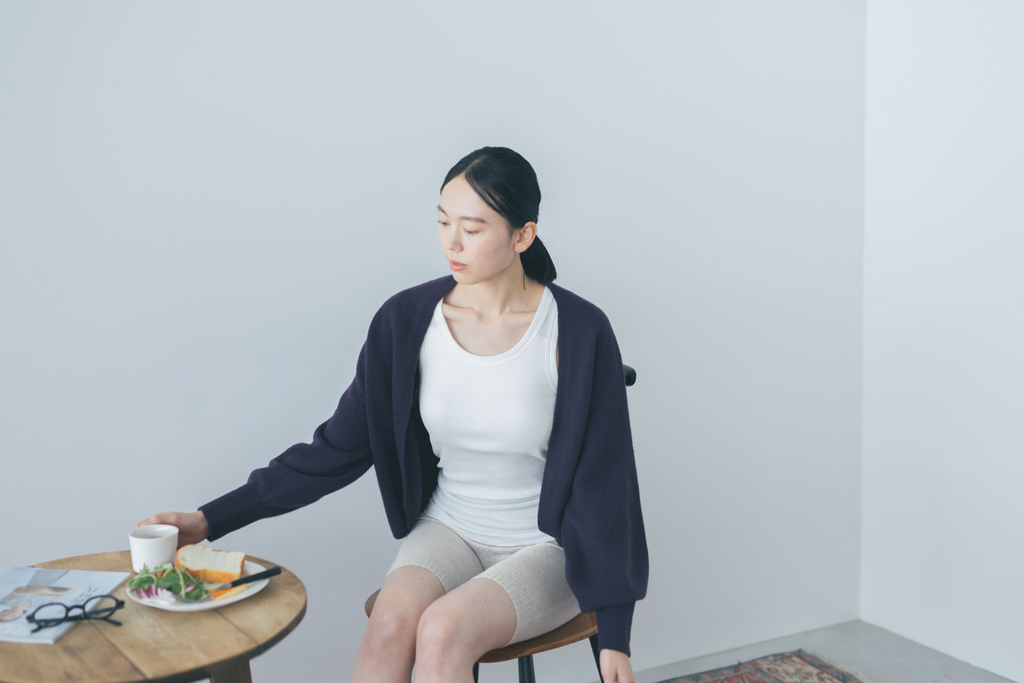 くらすこと 定番あったかレギンス 3分丈