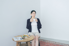 くらすこと 定番あったかレギンス 3分丈