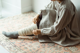 Nature is me アルパカウールのレッグウォーマー