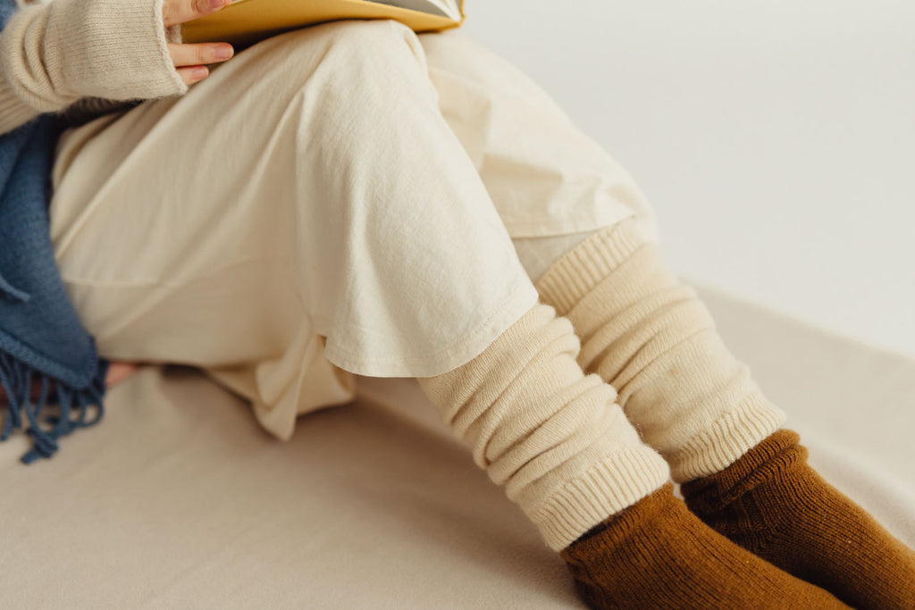 Nature is me アルパカウールのレッグウォーマー