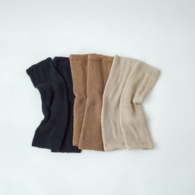 くらすこと 内側シルクのコットンレッグウォーマー