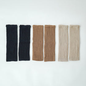 くらすこと 内側シルクのコットンレッグウォーマー