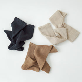 くらすこと 内側シルクのコットンレッグウォーマー