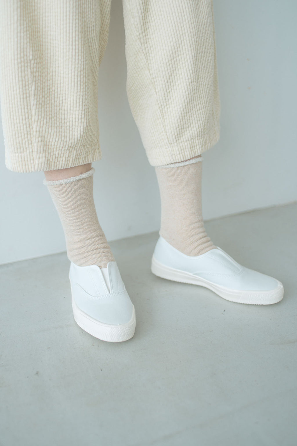 くらすこと 内側パイルのコットン靴下