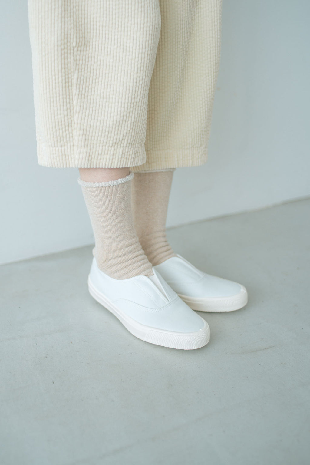 くらすこと 内側パイルのコットン靴下