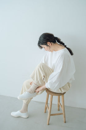 くらすこと 内側パイルのコットン靴下