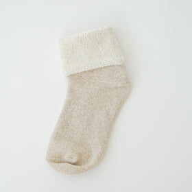 くらすこと 内側パイルのコットン靴下