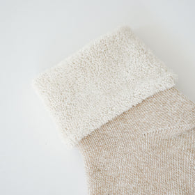 くらすこと 内側パイルのコットン靴下