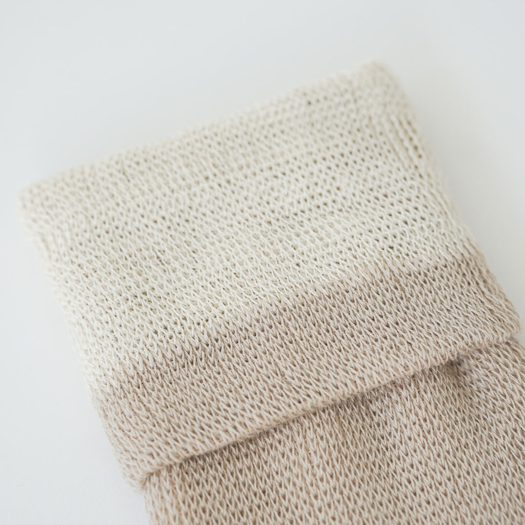 くらすこと 内側シルクのコットンレッグウォーマー