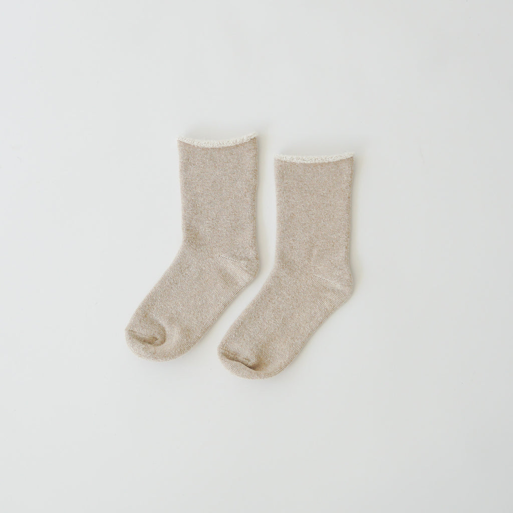 くらすこと 内側パイルのコットン靴下