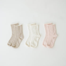 くらすこと 内側パイルのコットン靴下
