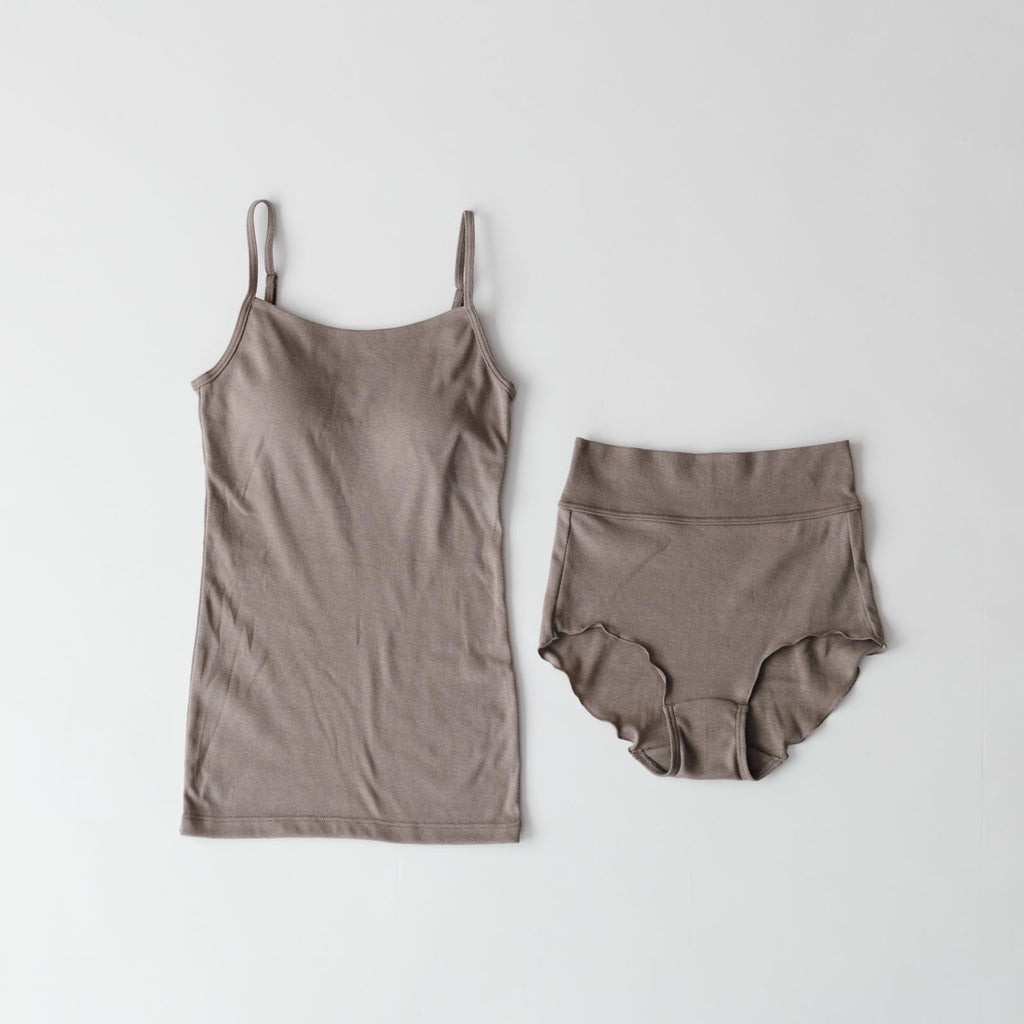 くらすこと コットンシルク mellowブラキャミソール