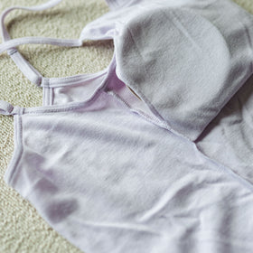 くらすこと コットンシルク mellowブラキャミソール