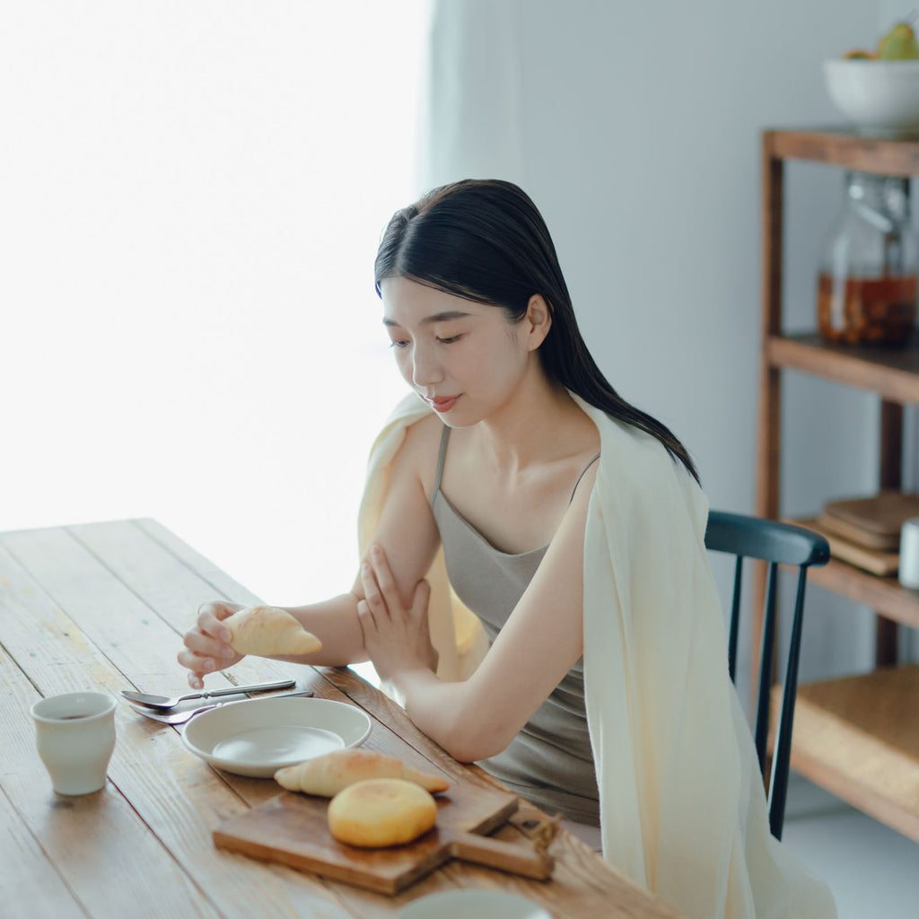 くらすこと コットンシルク mellowブラキャミソール