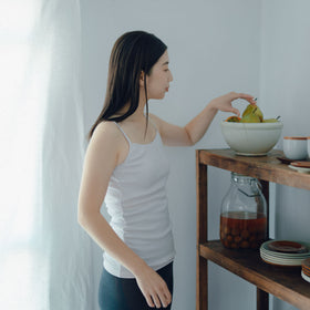 くらすこと コットンシルク mellowブラキャミソール