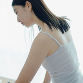 くらすこと コットンシルク mellowブラキャミソール