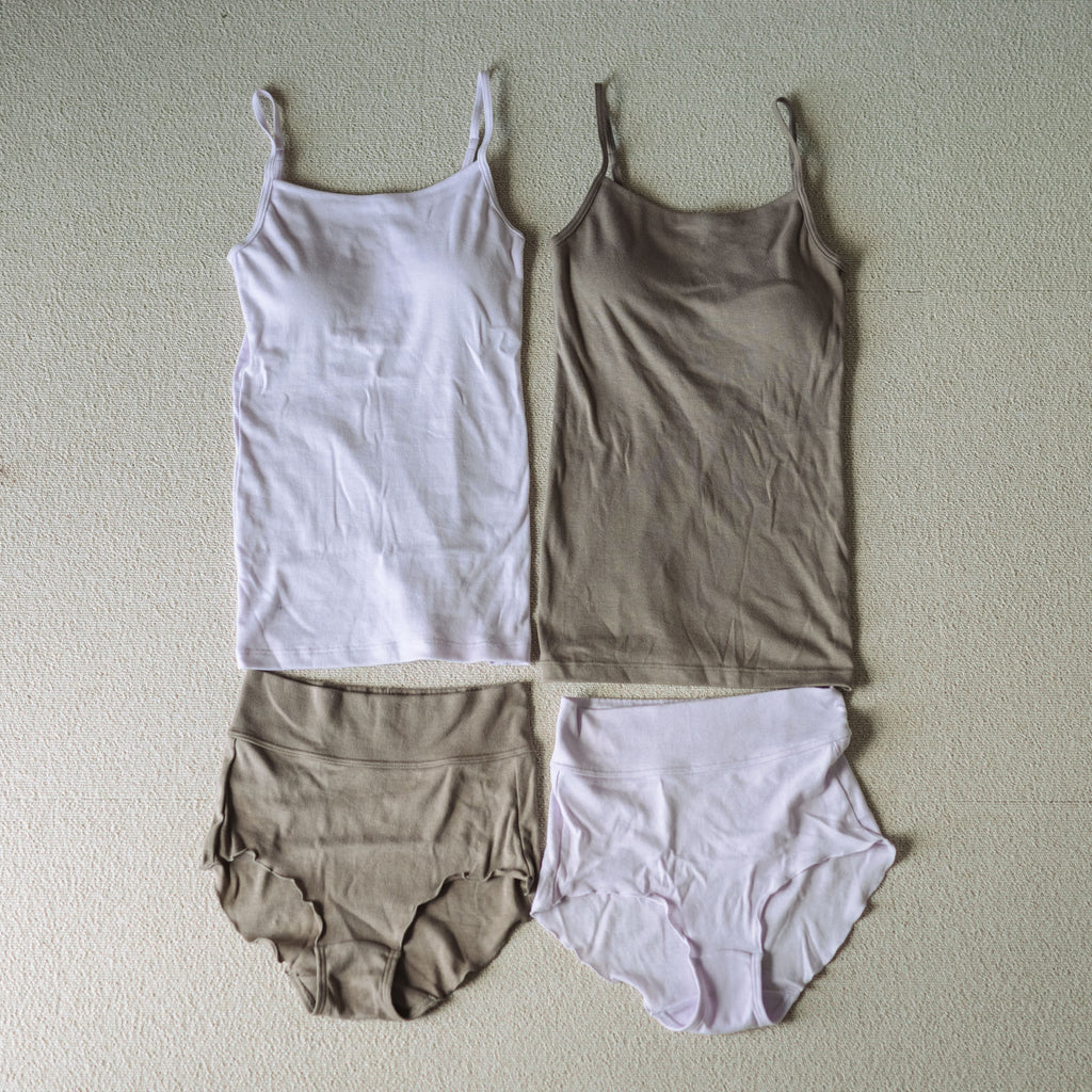 くらすこと コットンシルク mellowブラキャミソール