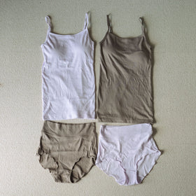 くらすこと コットンシルク mellowブラキャミソール