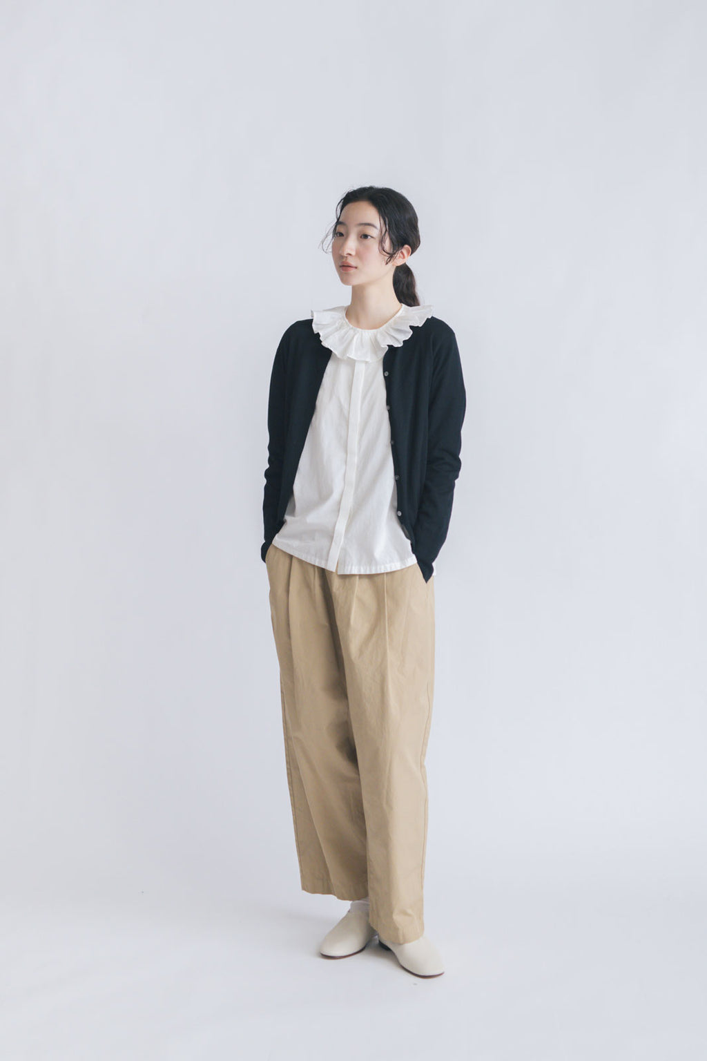 「くらすことの日常生活着」UVウォッシャブルカーディガン